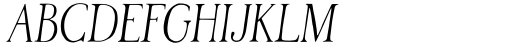 Mohria Italic Font UPPERCASE