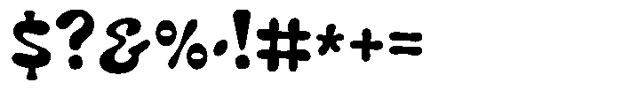Moire Burny Font OTHER CHARS