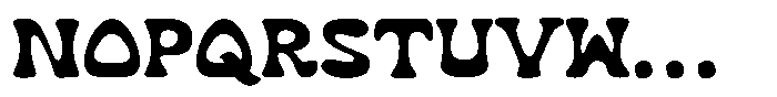 Moire Burny Font LOWERCASE