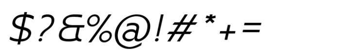 Moirest Italic Font OTHER CHARS