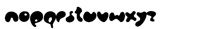 Moist Font LOWERCASE