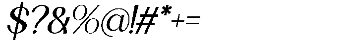 Moistly Vengions Italic Font OTHER CHARS