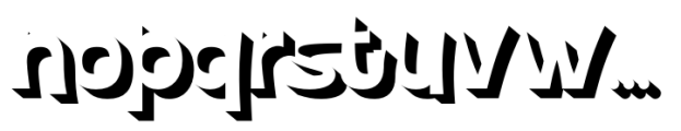 Mokila Extrude Font LOWERCASE