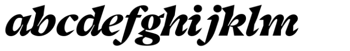 Moksha Black Italic Font LOWERCASE