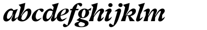 Moksha Bold Italic Font LOWERCASE