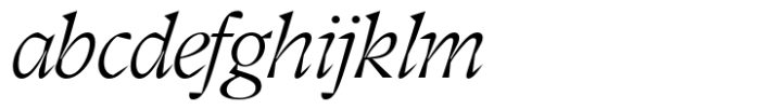 Moksha Extra Light Italic Font LOWERCASE