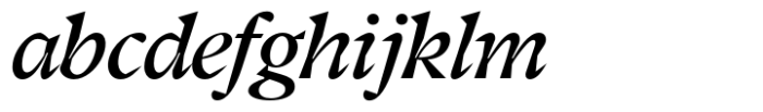 Moksha Italic Font LOWERCASE