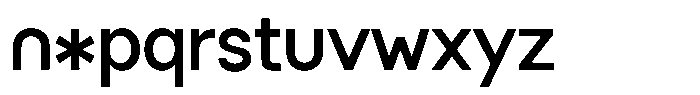 Molar Font LOWERCASE