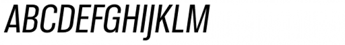Molde Condensed Medium Italic Font UPPERCASE