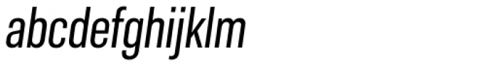 Molde Condensed Medium Italic Font LOWERCASE