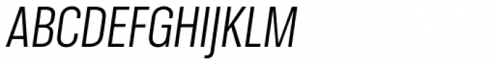 Molde Condensed Regular Italic Font UPPERCASE