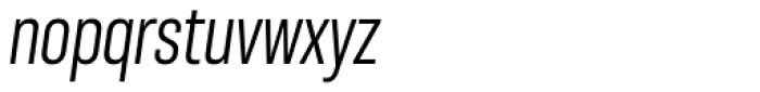 Molde Condensed Regular Italic Font LOWERCASE