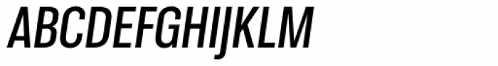 Molde Condensed Semibold Italic Font UPPERCASE