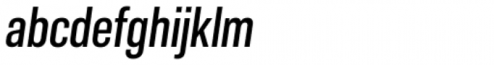 Molde Condensed Semibold Italic Font LOWERCASE