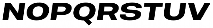 Molde Expanded Bold Italic Font UPPERCASE