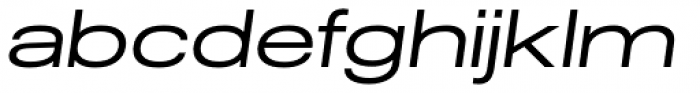 Molde Expanded Regular Italic Font LOWERCASE