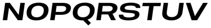 Molde Expanded Semibold Italic Font UPPERCASE