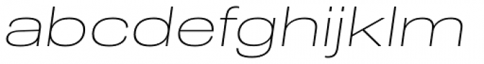 Molde Expanded Ultralight Italic Font LOWERCASE