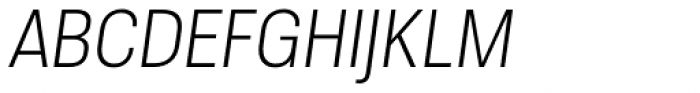 Molde Semi Condensed Light Italic Font UPPERCASE
