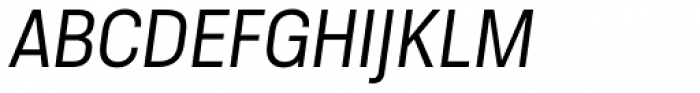 Molde Semi Condensed Regular Italic Font UPPERCASE