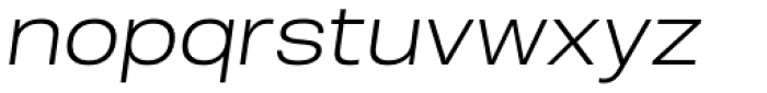 Molde Semi Expanded Light Italic Font LOWERCASE