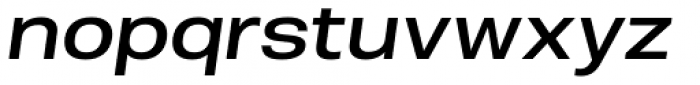 Molde Semi Expanded Medium Italic Font LOWERCASE