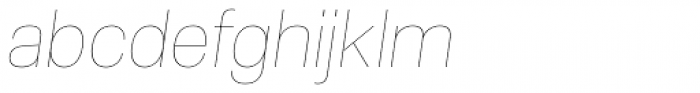 Molde Thin Italic Font LOWERCASE