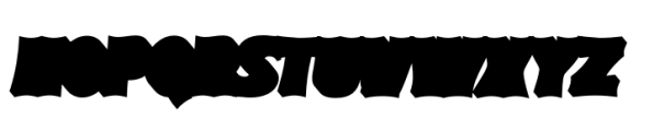 Moldie Slant Extrude Font UPPERCASE