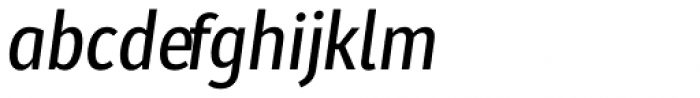Molecula Semi Bold Italic Font LOWERCASE