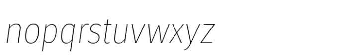 Molecula Thin Italic Font LOWERCASE