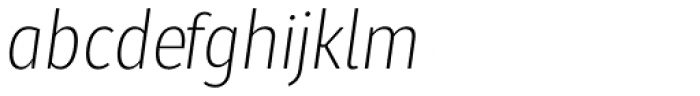 Molecula Ultra Light Italic Font LOWERCASE
