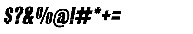 Moleda Italic Black Font OTHER CHARS