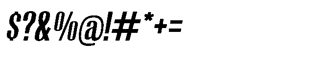 Moleda Italic Semi Bold Font OTHER CHARS