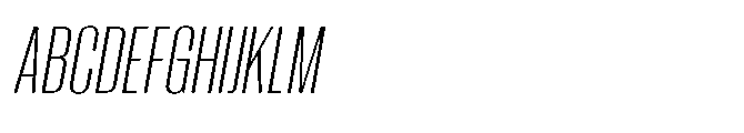 Moleda Italic Thin Font UPPERCASE