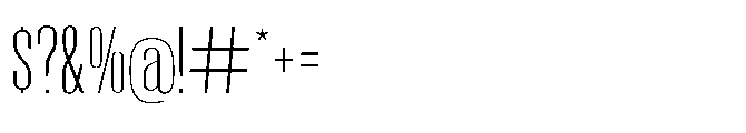 Moleda Thin Font OTHER CHARS