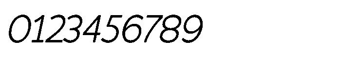 Molfin Extra Light Italic Font OTHER CHARS
