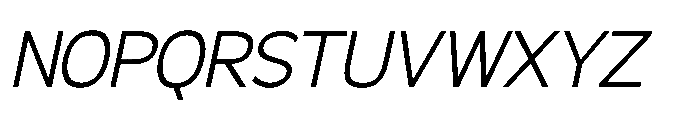 Molfin Extra Light Italic Font UPPERCASE