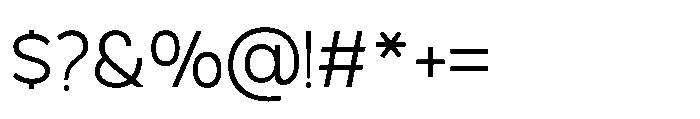 Molfin Extra Light Font OTHER CHARS