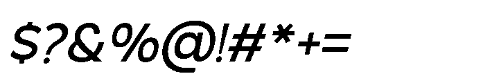 Molfin Italic Font OTHER CHARS
