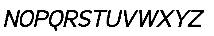 Molfin Italic Font UPPERCASE