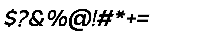 Molfin Medium Italic Font OTHER CHARS