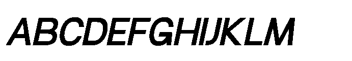 Molfin Medium Italic Font UPPERCASE