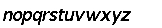 Molfin Medium Italic Font LOWERCASE