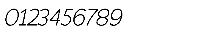 Molfin Thin Italic Font OTHER CHARS