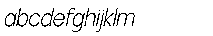 Molfin Thin Italic FONT