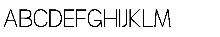 Molfin Thin Font UPPERCASE