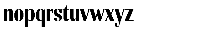 Molgrine Black Condensed Font LOWERCASE