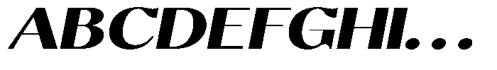 Molgrine Black Expanded Italic Font UPPERCASE