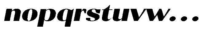 Molgrine Black Expanded Italic Font LOWERCASE