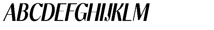 Molgrine Bold Condensed Italic Font UPPERCASE